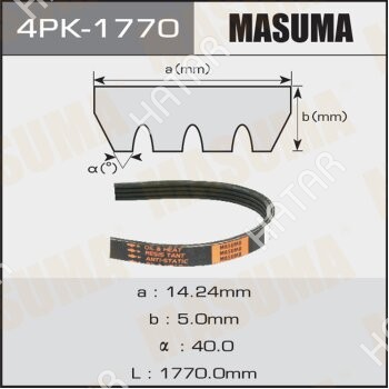 MASUMA Ремень ручейковый masuma 4PK1770