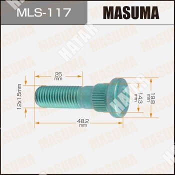 MASUMA Шпилька masuma oem_90942-02052 toyota MSMLS1171ШТ