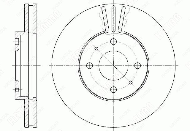 G-BRAKE Диск тормозной вентилируемый g-brake GR02360