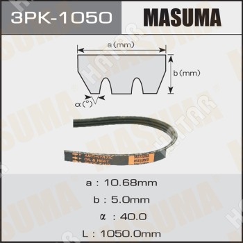 MASUMA Ремень ручейковый masuma 3PK1050