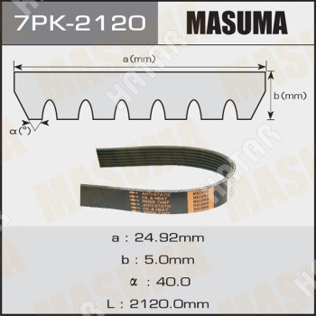 MASUMA Ремень ручейковый masuma 7PK2120