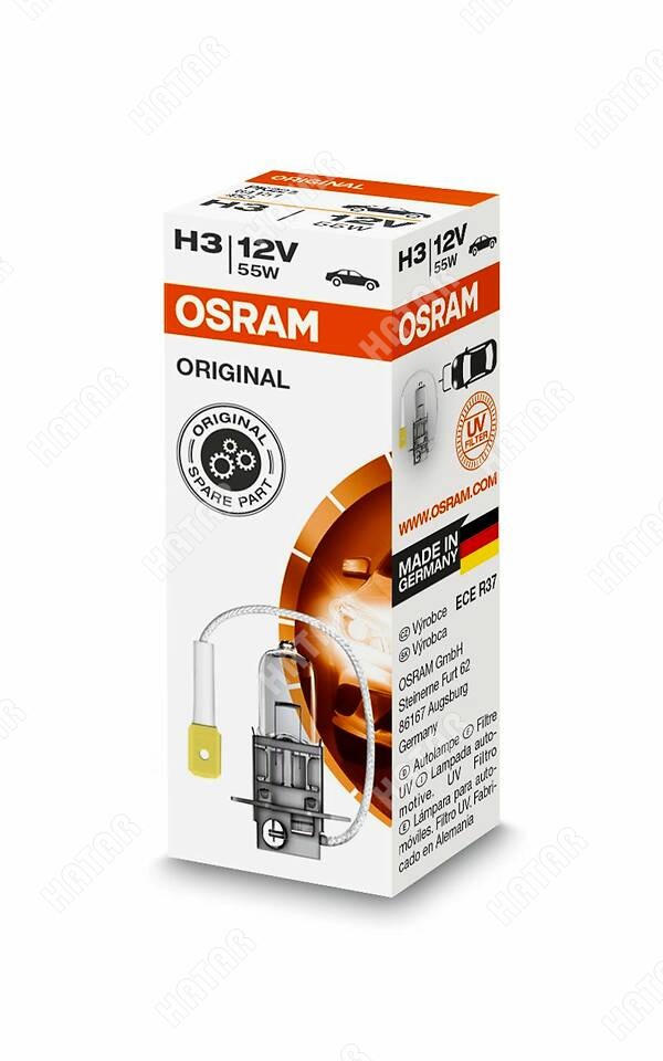 OSRAM Лампа osram original line 12v, 55w h3 pk22s 64151