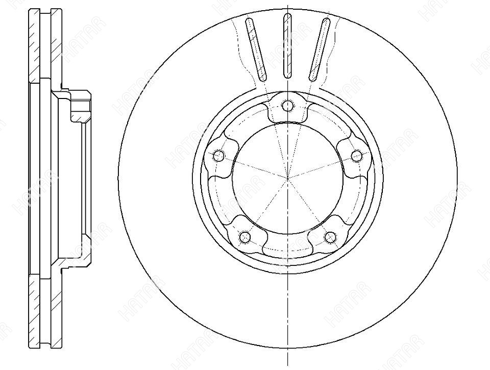 G-BRAKE Диск тормозной вентилируемый g-brake GR02129