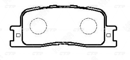 CTR Колодки ctr ckt-43 GK1057