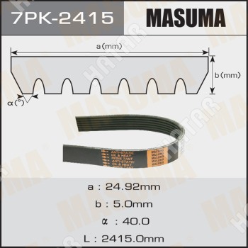 MASUMA Ремень ручейковый masuma 7PK2415