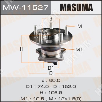 MASUMA Ступичный узел masuma rear camry/ acv51l, gsv50l rh with abs MW11527