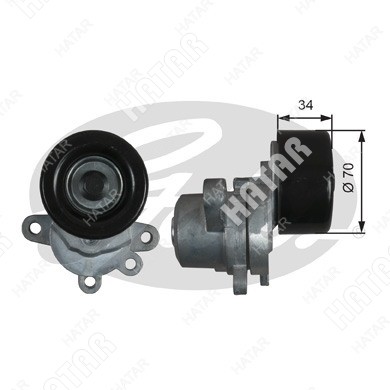 GATES Натяжной ролик gates T39155