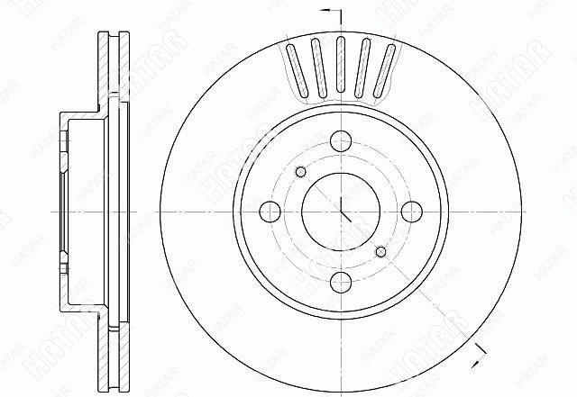G-BRAKE Диск тормозной вентилируемый g-brake GR02783