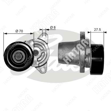 GATES Натяжной ролик gates T38454