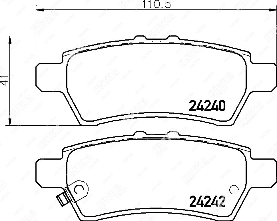 NISSHINBO Колодки тормозные дисковые зад NP2028