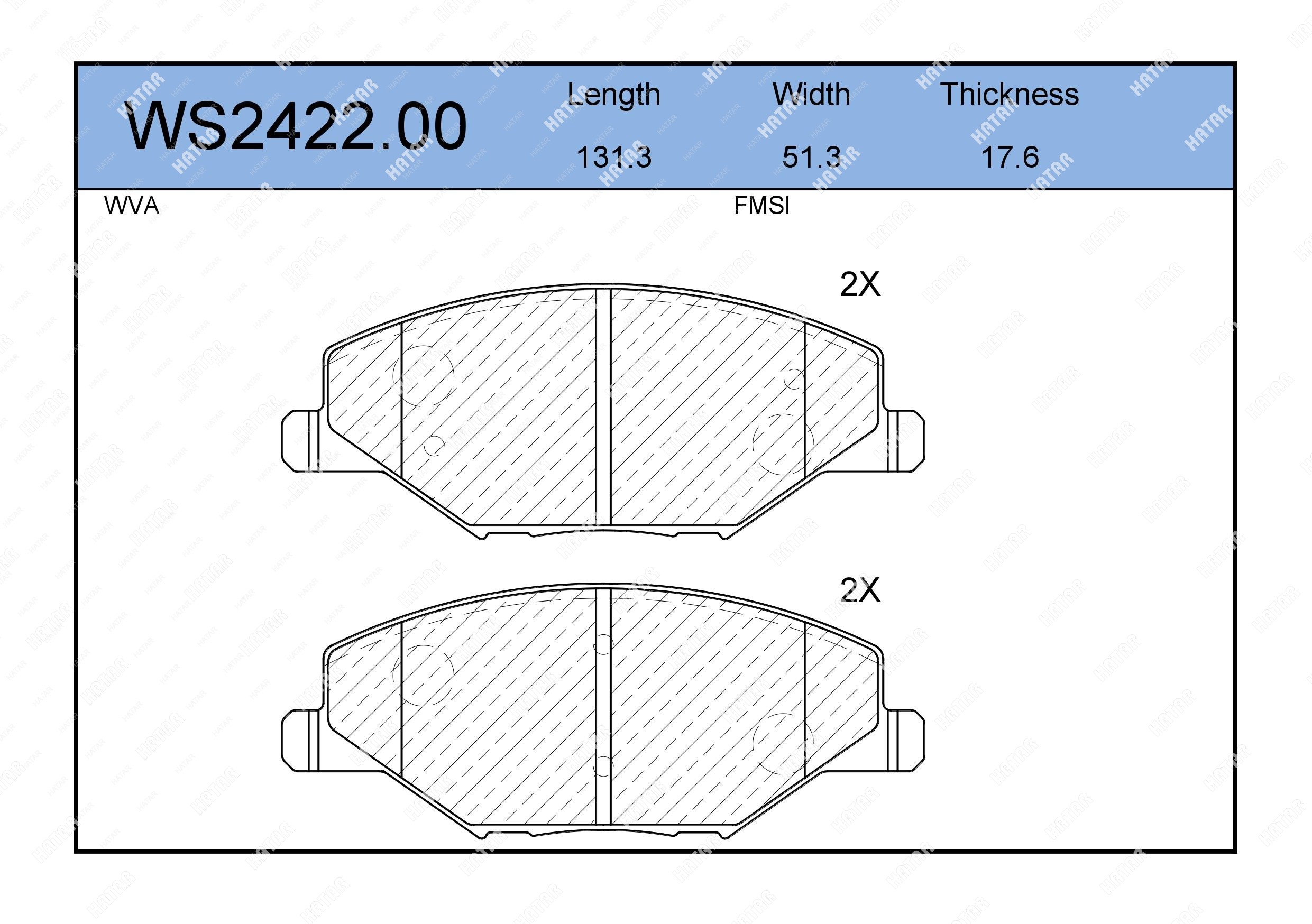 JEENICE Колодки тормозные дисковые перед WS242200