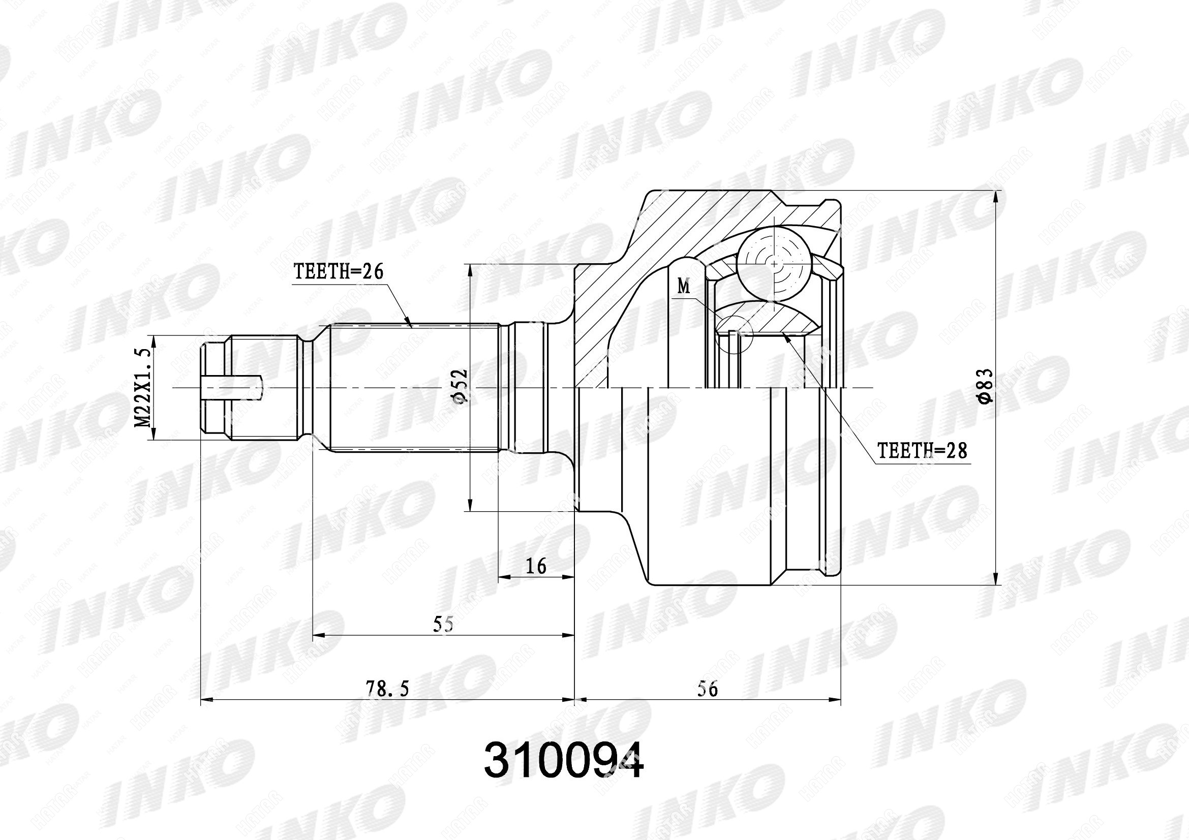 INKO Внешний 310094