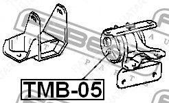 FEBEST Сайлентблок подушки двигателя лев TMB05
