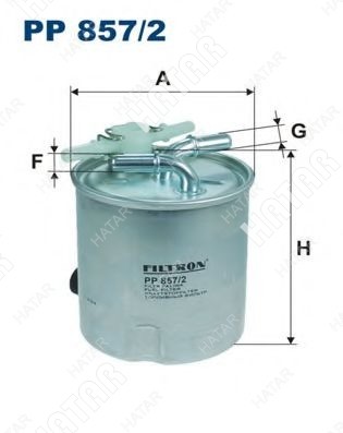 FILTRON Фильтр топливный nissan PP8572