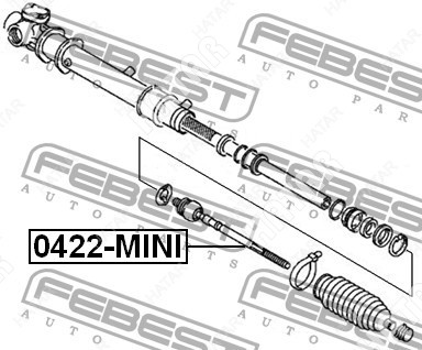 FEBEST Тяга рулевая перед правлев 0422MINI