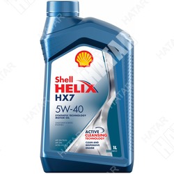 SHELL 5w40 helix hx7 масло моторное, полусинтетика,sn/cf 1л