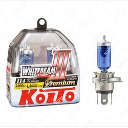 KOITO Лампы h4 12v 60/55w 135/125w 4500k vwhitebeam iii premium 2 шт
