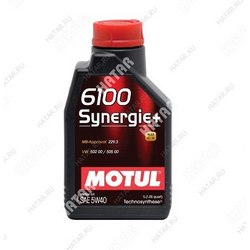 MOTUL 5w40 6100 syn-nergy моторное масло синтетика sl, a3/b4 1л