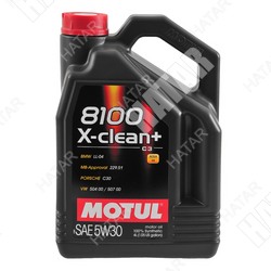 MOTUL 5w30 8100 x-clean+ моторное масло синтетика c3 4л