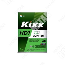 KIXX 10w40 hd-1/dx7 масло моторное синтетика дизель ci-4/e7/sl, 4л металл