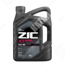 ZIC X7 diesel 5w-30 моторное масло синтетика cf / sl acea a3/b3, a3/b4 4л