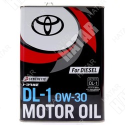 TOYOTA 0w30 motor diesel oil dl1 масло моторное синтетика 4л