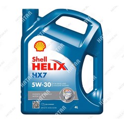 SHELL 5w30 helix hx7 масло моторное, полусинтетика,sn/sn+/cf, a3/b4 4л