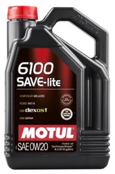 MOTUL 0w20 6100 save-lite моторное масло синтетика sp/gf-6 4л