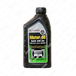 TOYOTA 0w20 motor oil масло моторное синтетическое бенз. sp/sn/sn+ 946мл