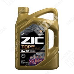 ZIC 0w30 top fe моторное масло синтетика sl a7/b7, a5/b5 4л