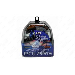 POLARG Лампы h3 12v 55w => 100w 5000k pk22s t12 2шт. в блистере