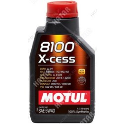 MOTUL 5w40 8100 x-cess gen2 моторное масло синтетика sp, a3/b4 1л