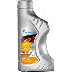 GAZPROMNEFT 5w40 premium c3 масло моторное синтетика 1л