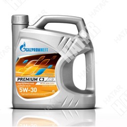 GAZPROMNEFT 5w30 premium c3 масло моторное синтетика 4л
