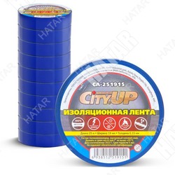 CITYUP Изолента пвх 19мм* 25м синяя