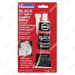 ABRO Герметик прокладок black gasket maker черный 85г