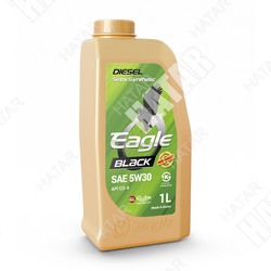 EAGLE 5w30 black diesel hd масло моторное semi-synthetic api cg-4 1л