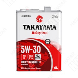 TAKAYAMA 5w30 adaptec масло моторное gf-6a/sp синтетика 4л