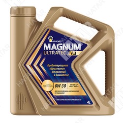 РОСНЕФТЬ 0w30 magnum ultratec a3 моторное масло синтетика sn/cf 4л