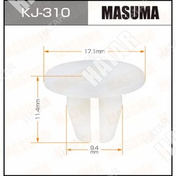 MASUMA Клипса автомобильная