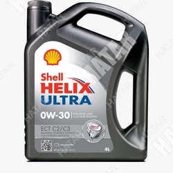 SHELL 0w30 helix ultra ect масло моторное, синтетика,sn,c2/c3 4л