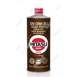 MITASU 0w30 gold pao моторное масло синтетика бензин sn/gf-5 1л