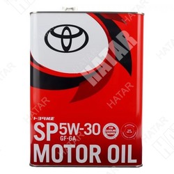 TOYOTA Масло моторное toyota 5w30, синтетическое, api sp, ilsac gf-6a, для бензинового двигателя, 4л