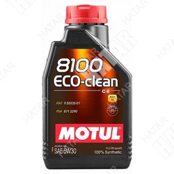 MOTUL 5w30 8100 eco-clean моторное масло синтетика api sn/c2 1л