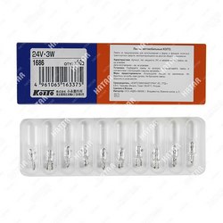 KOITO Лампа дополнительного освещения 24v 3w t7