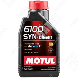 MOTUL 5w30 6100 syn-clean моторное масло синтетика sn, c3 1л