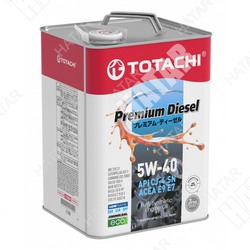 TOTACHI 5w40 premium diesel масло моторное,синтетика, cj-4/sm, dh-2, a3/b4/e9 6л