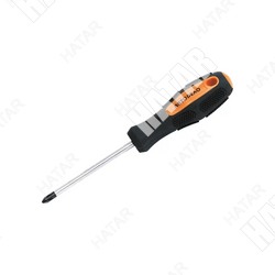 АВТОДЕЛО Отвертка крест, ph1x100, cr-mo, прорезиненная ручка