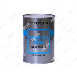 TOYOTA 75w90 gear oil super масло трансмиссионное gl-5 1л