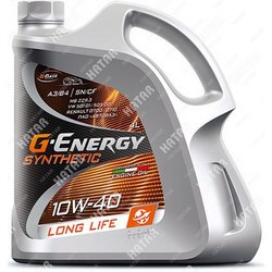 G-ENERGY 10w40 synthetic long life масло моторное синтетическое всесезонное a3/b4,sn/cf, 4л